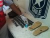 Aduanas halló cocaína en las plantillas de los zapatos de 4 bolivianos